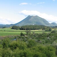 Pūtauaki (Mt Edgecumbe) from the north (2005)